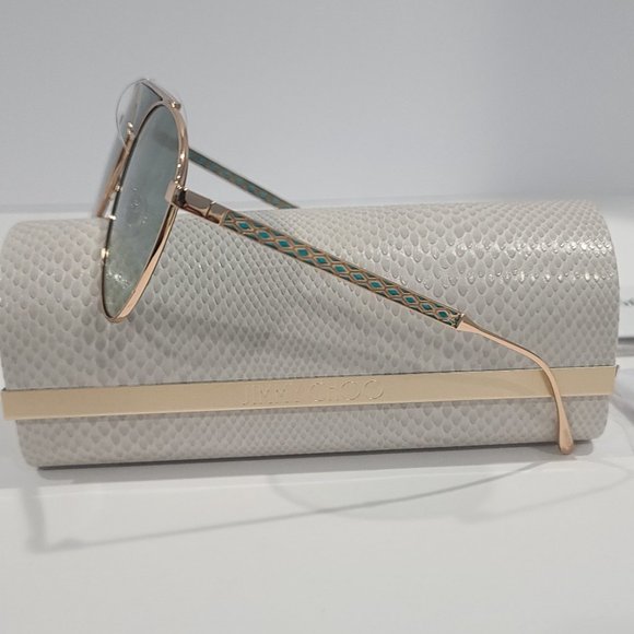 NEW ⭐ Jimmy Choo Sunglasses  AVE/S PEF EZ 58 - 15 - 140 NEW WITH JC Case, Cloth - Picture 11 of 13